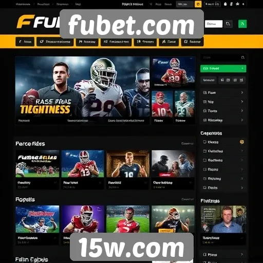 Recursos disponíveis no site fubet.com